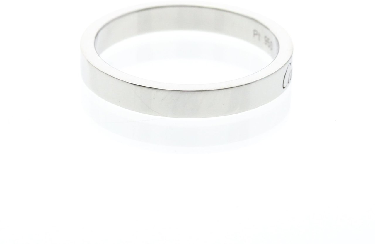 Cartier C de Cartier Wedding Band Platinum 3mm Zilver