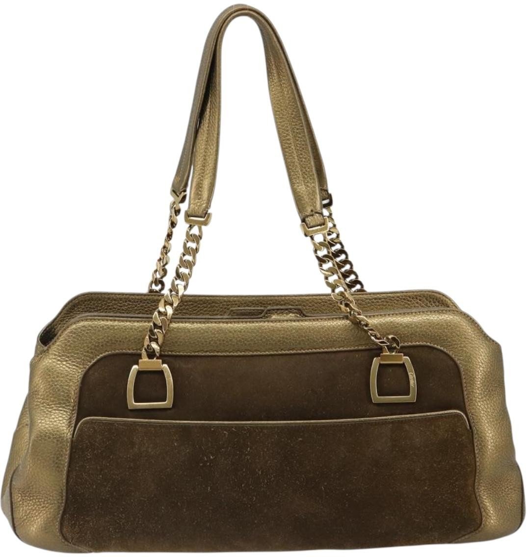 cartier Chain Ladonia Shoulder Bag Leather Goud