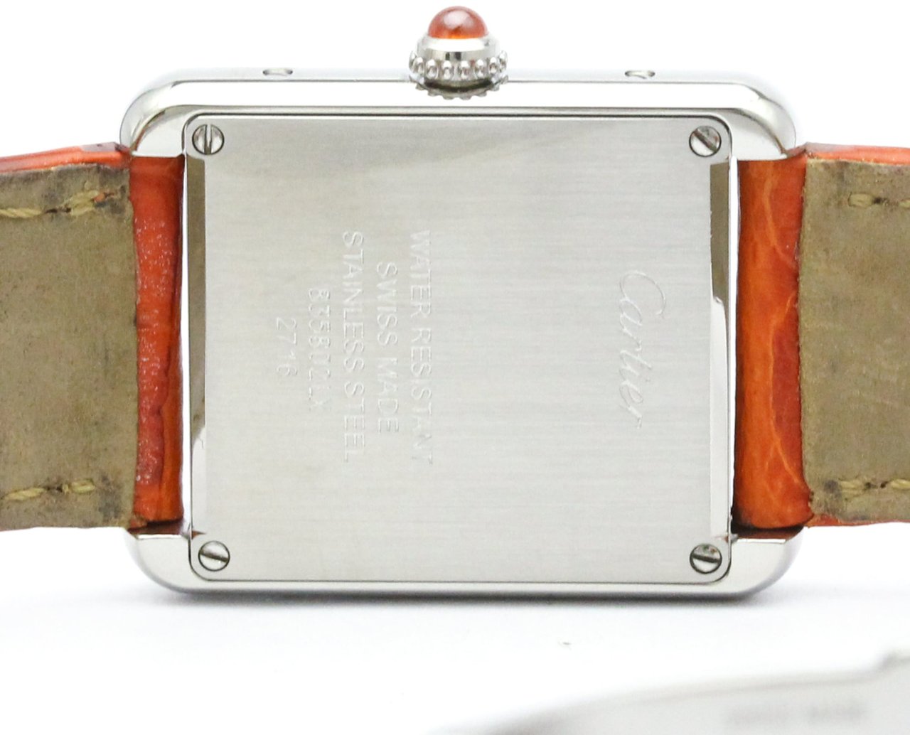 Cartier Tank Solo Quartz Rose Gold and Alligator 24 Divers