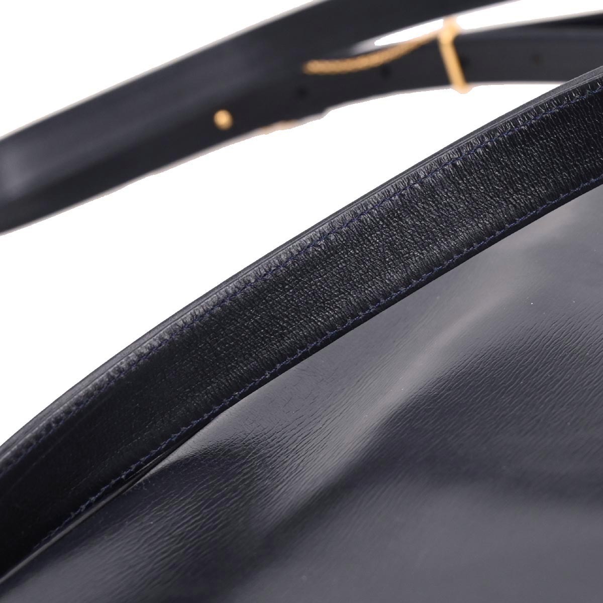 Cartier cartier Vintage Shoulder Bag Leather Navy