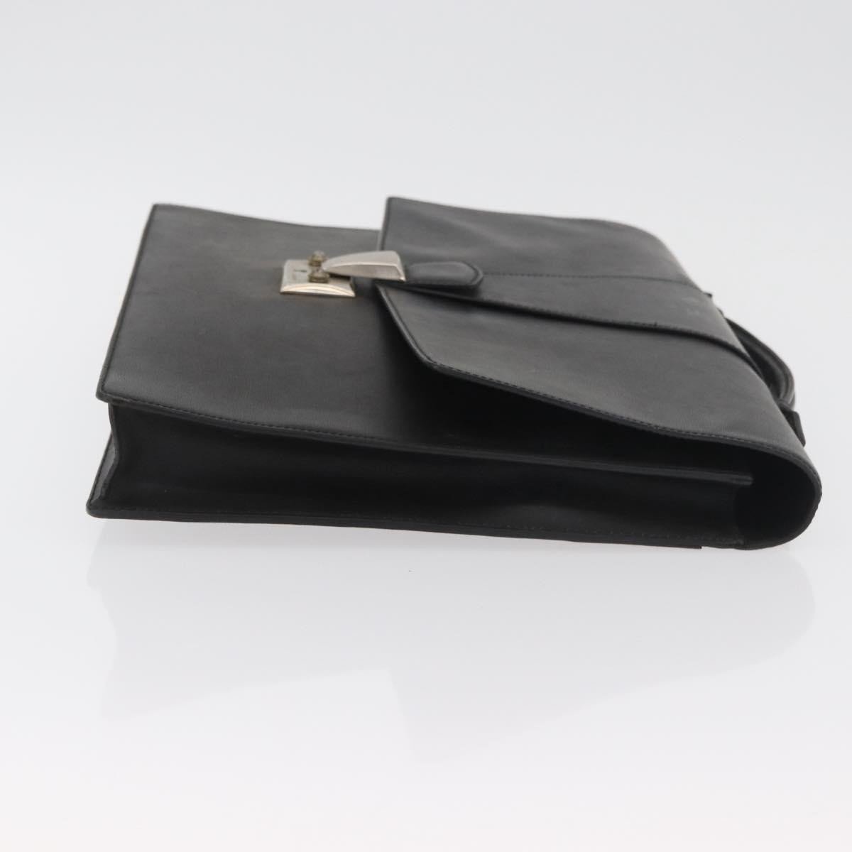 cartier Vintage Briefcase Leather Zwart