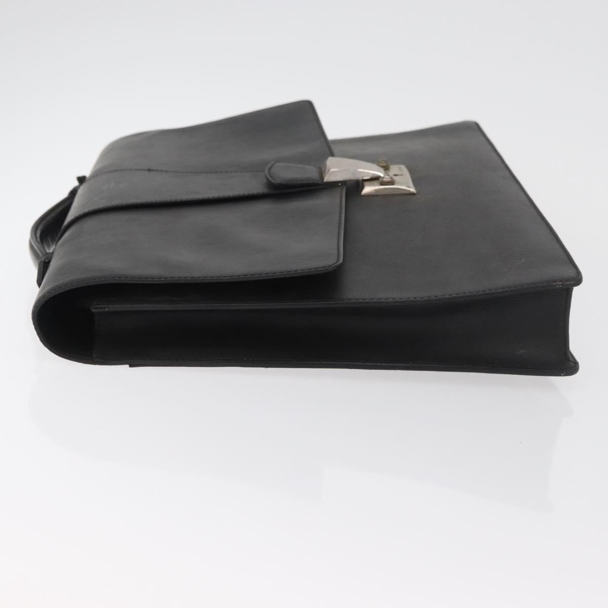 cartier Vintage Briefcase Leather Zwart