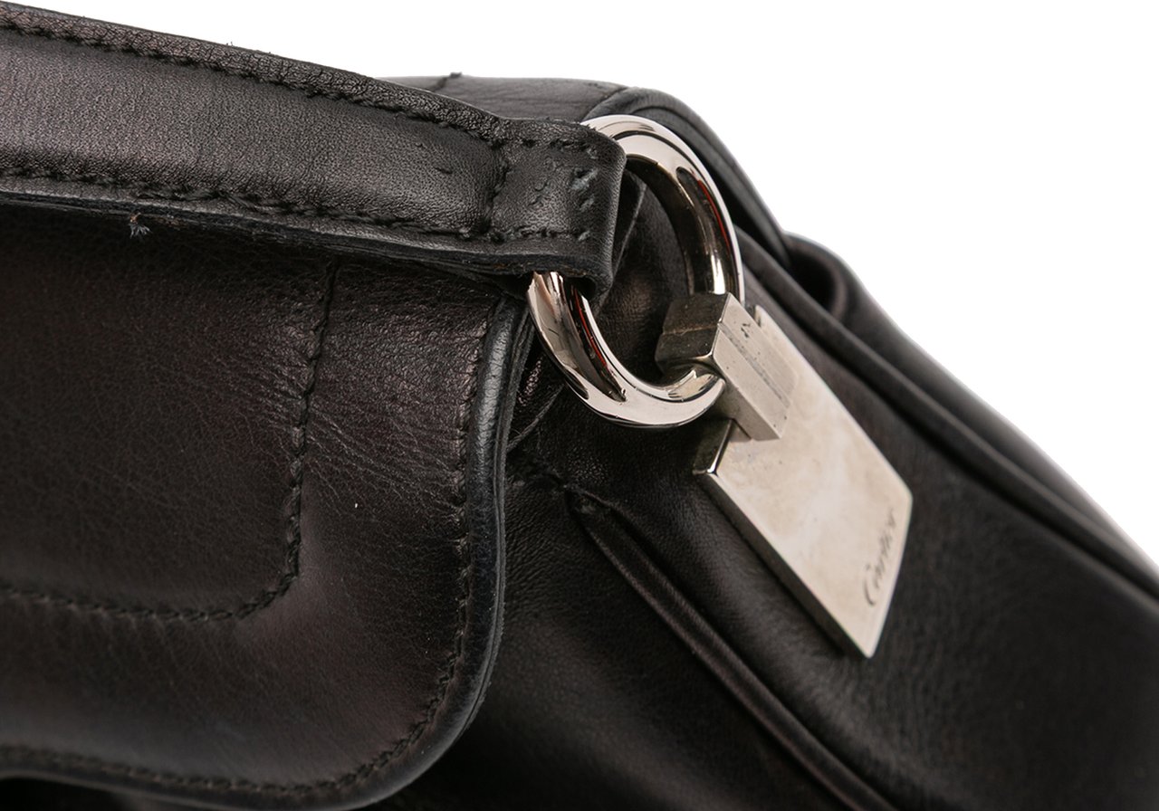 Cartier Leather Panthere Shoulder Bag Bruin