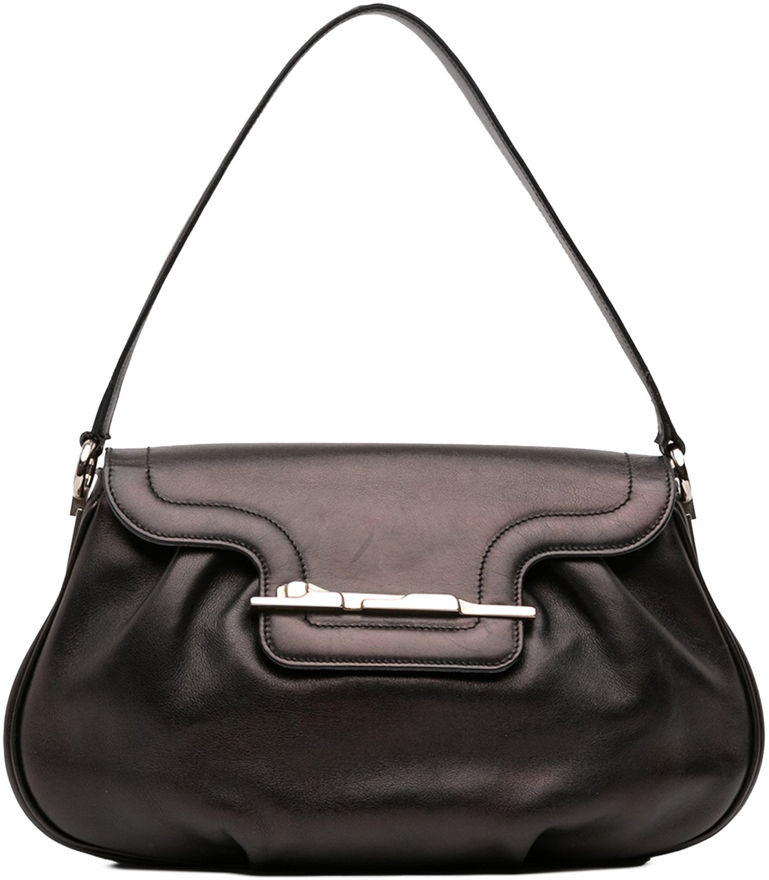 Cartier Leather Panthere Shoulder Bag Bruin