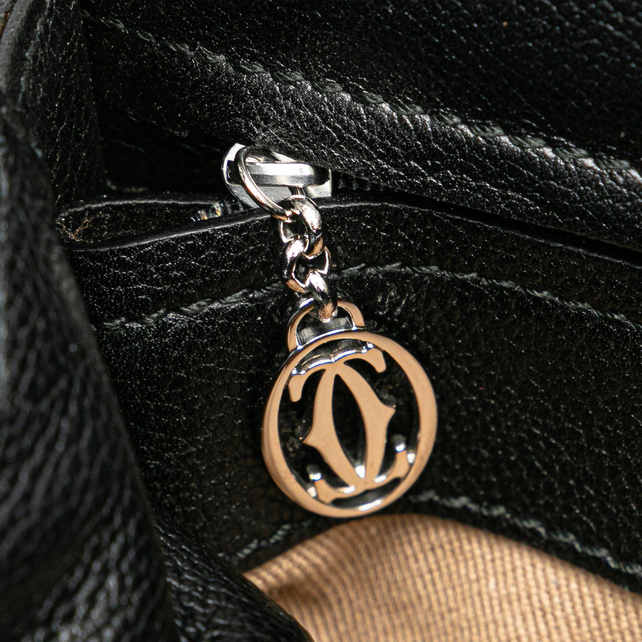 Cartier Patent Marcello De Cartier Shoulder Bag Zwart