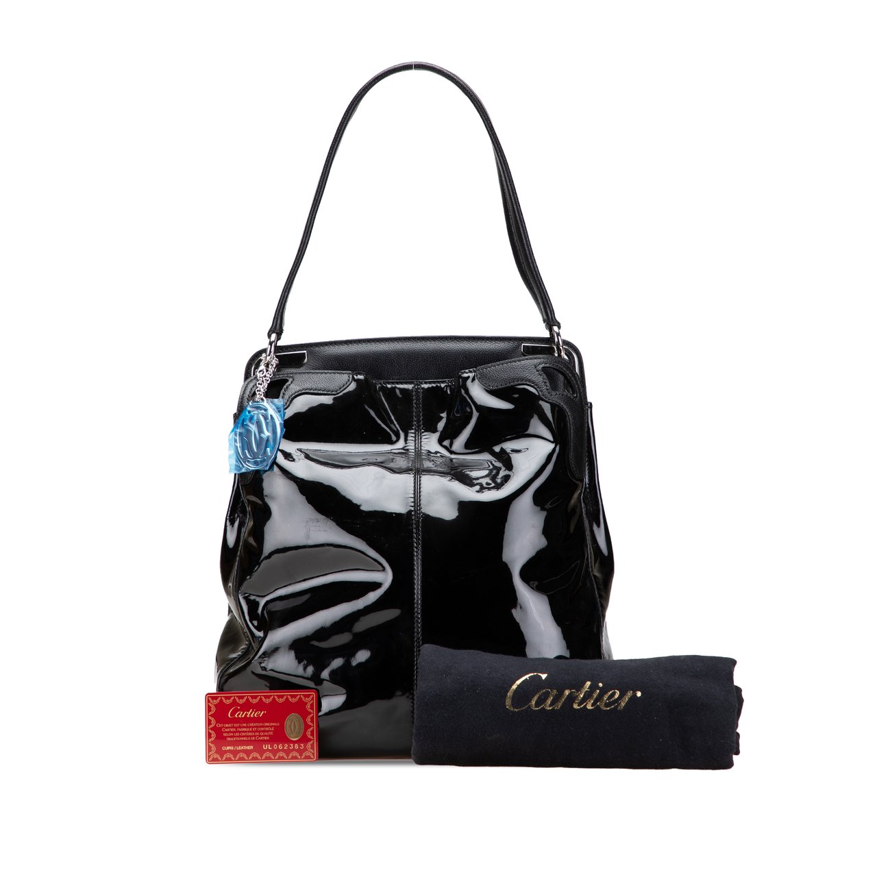Cartier Patent Marcello De Cartier Shoulder Bag Zwart