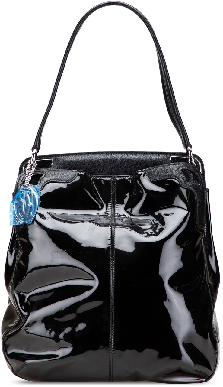 Cartier Patent Marcello De Cartier Shoulder Bag Zwart