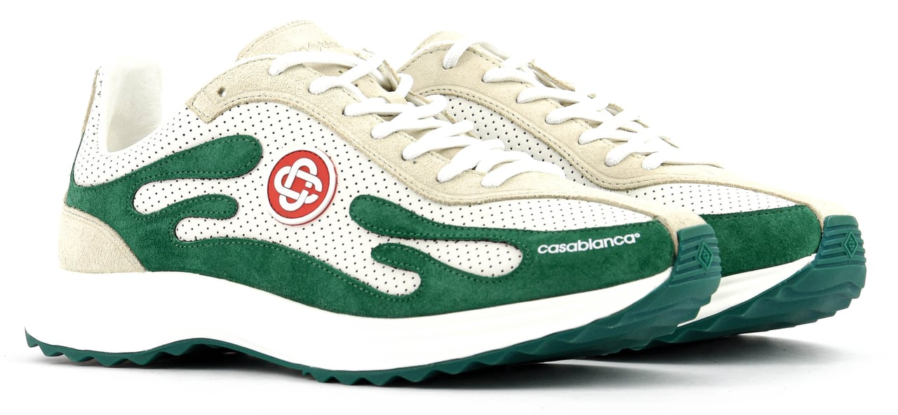 Casablanca Stade Sneaker Green White Groen