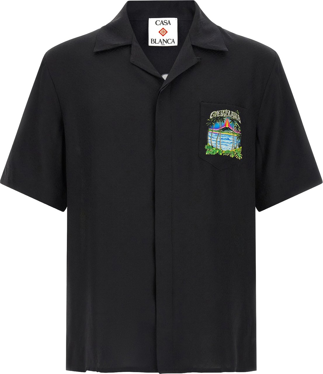 Casablanca Black Silk Blouse Zwart