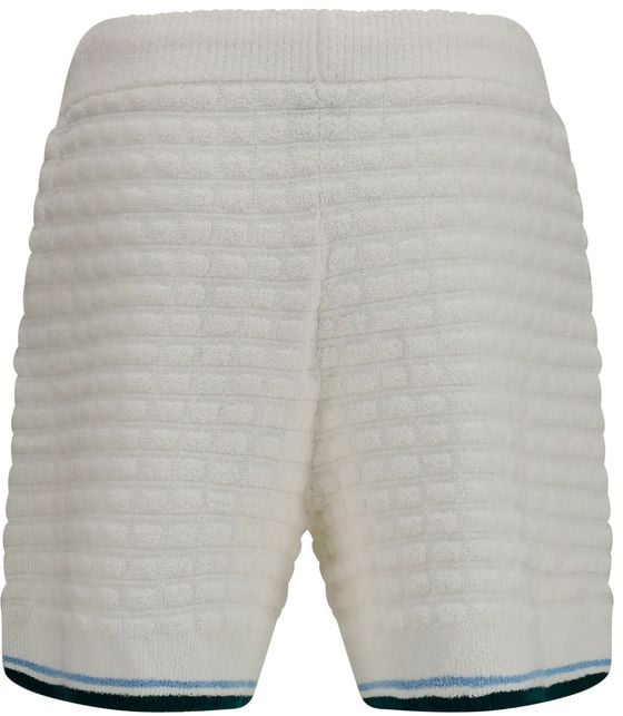 Casablanca White Cotton Bermuda Shorts Wit