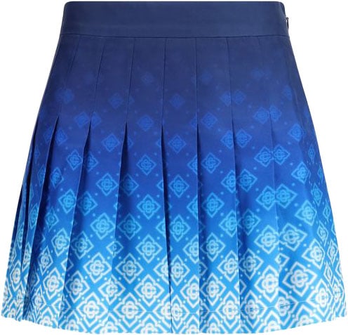 Casablanca Blue Silk Mini Skirt Blauw