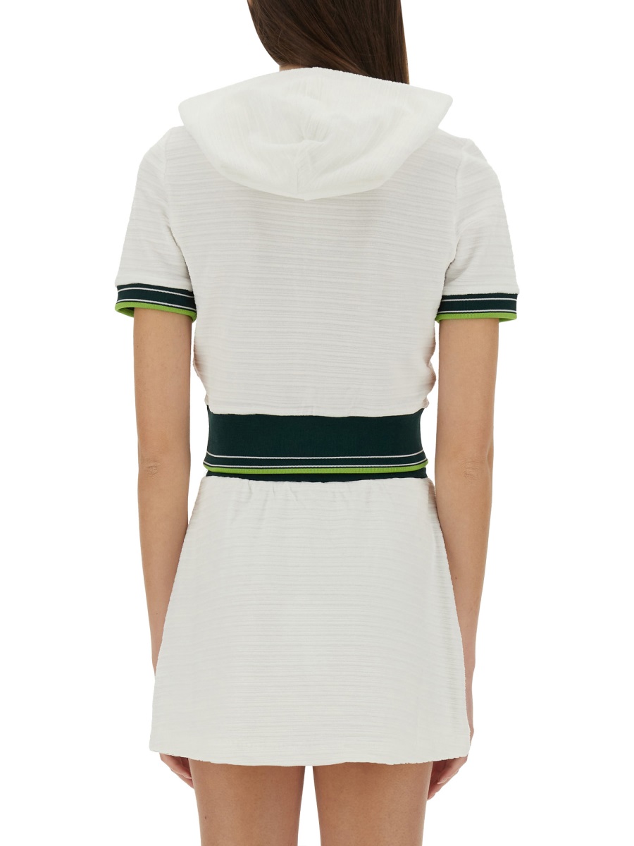 Casablanca CROPPED TENNIS SHIRT Wit