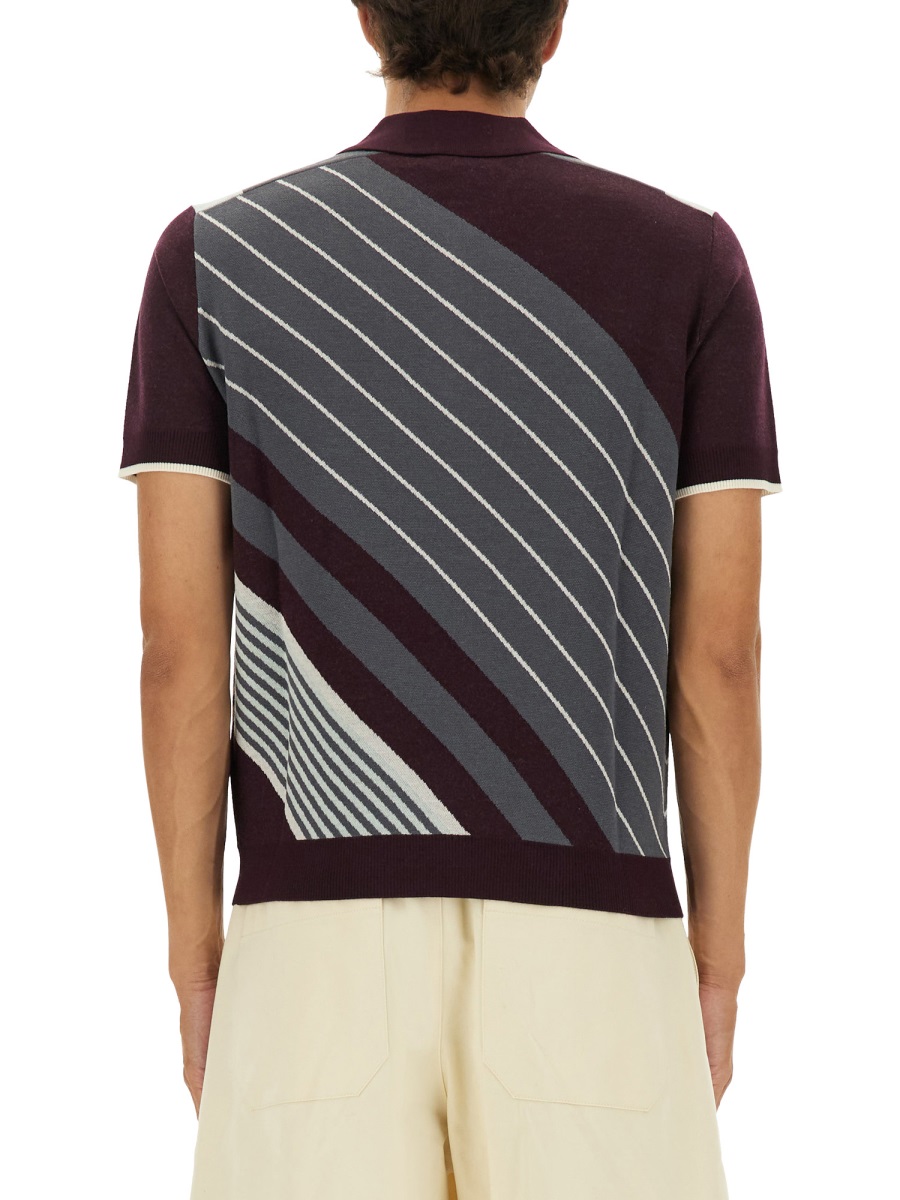 Casablanca "DIAGONAL" TENNIS POLO SHIRT Paars