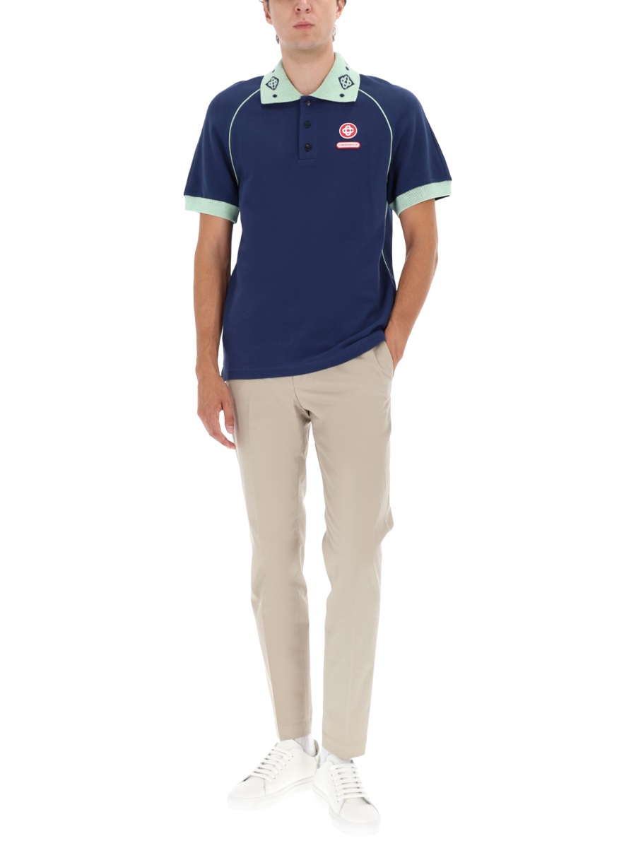 Casablanca POLO WITH LOGO Blauw