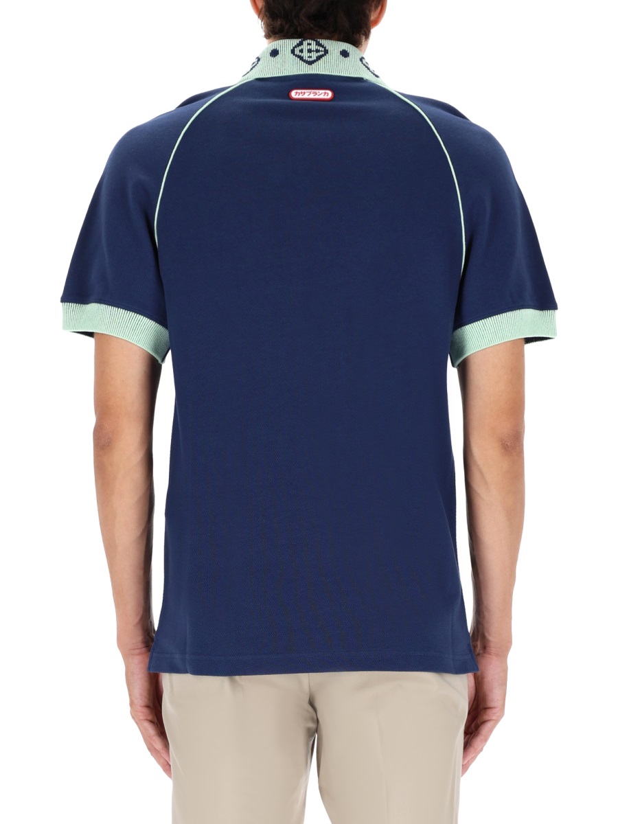Casablanca POLO WITH LOGO Blauw
