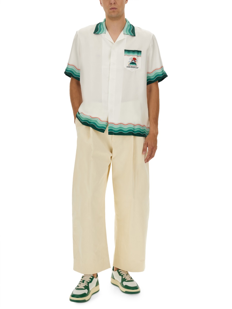 Casablanca "MONTAGNE ONDULÉE" SHIRT Groen