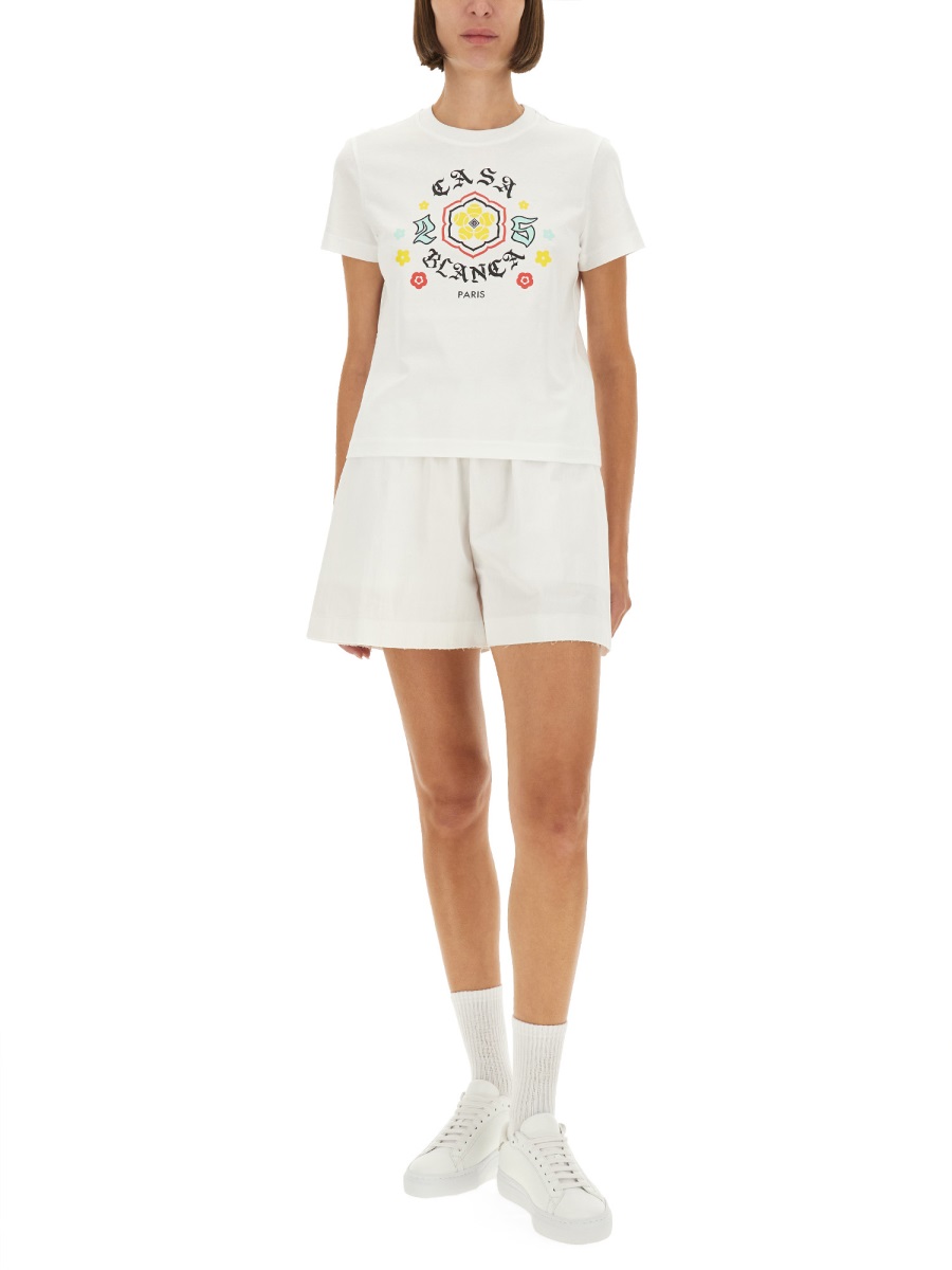 Casablanca T-SHIRT "EMBLEM" Wit