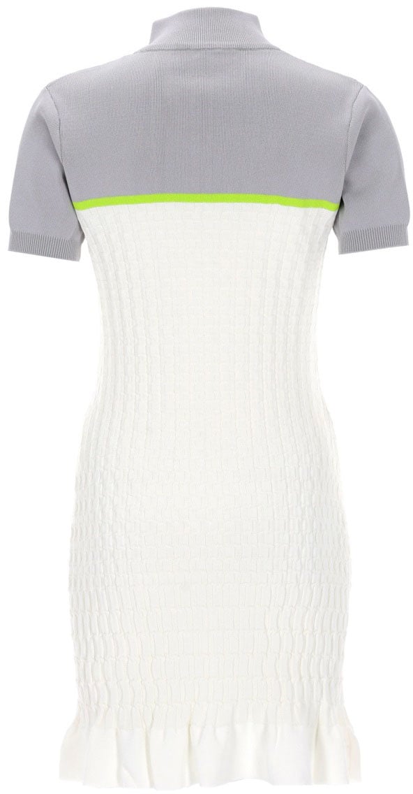 Casablanca POLO SHIRT DRESS "TENNIS" Wit