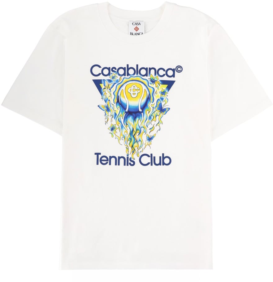 Casablanca T-SHIRT WITH PRINT Wit