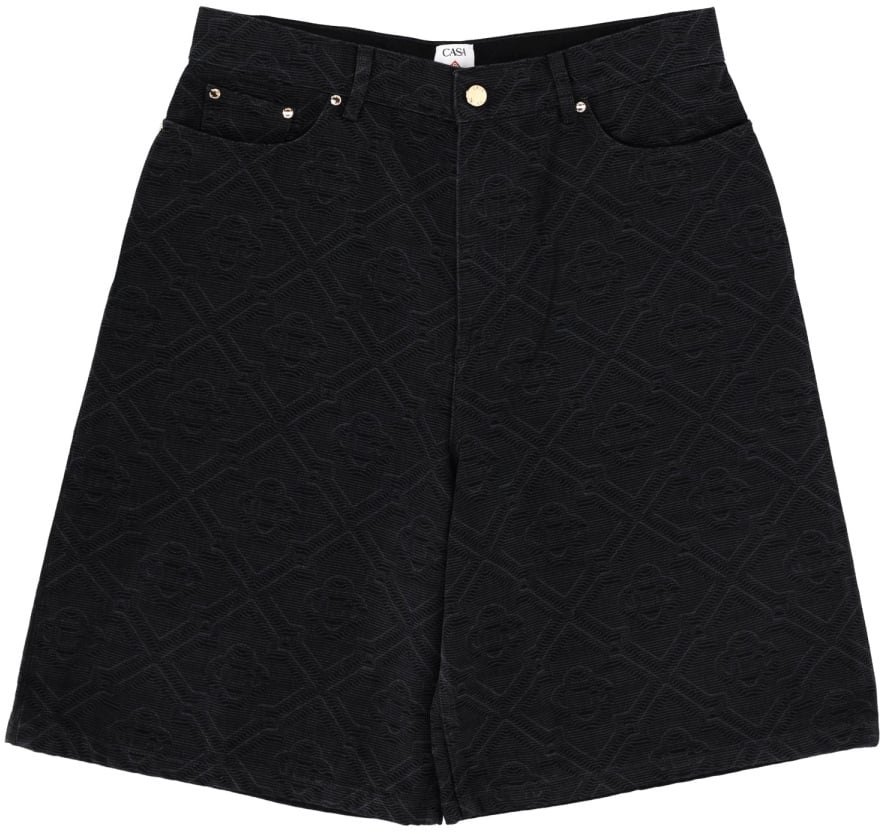 Casablanca SHORTS "LASER MONOGRAM" Zwart