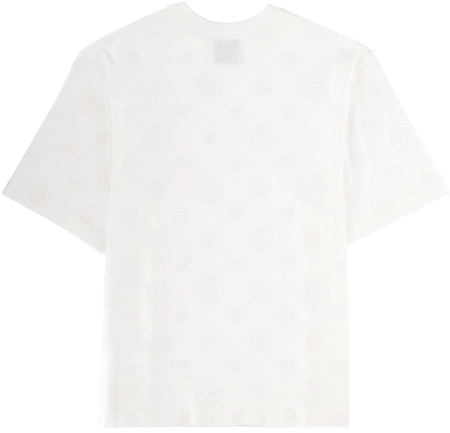 Casablanca T-SHIRT WITH MONOGRAM DETAILS Wit