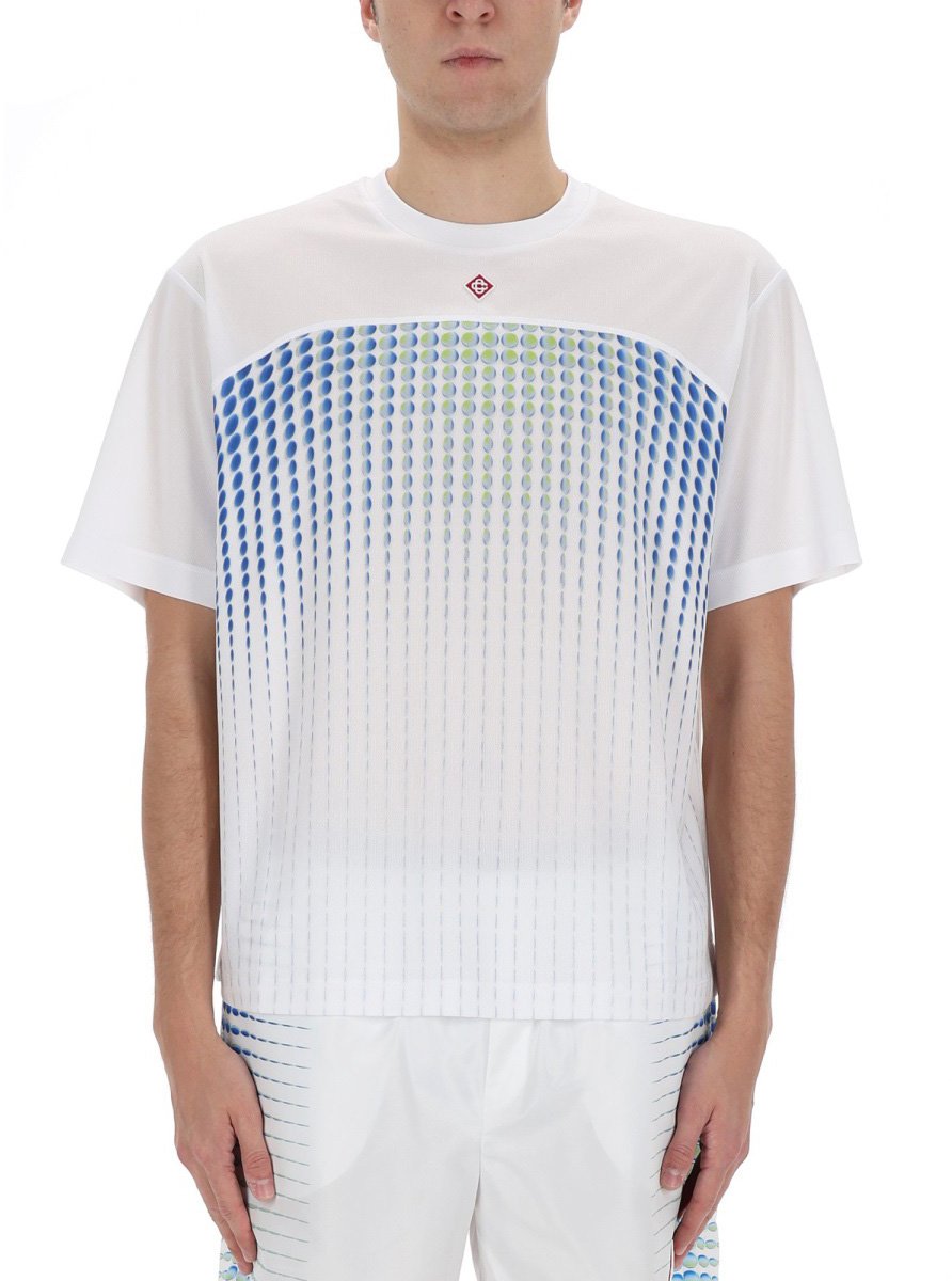 Casablanca T-SHIRT WITH PRINT Wit