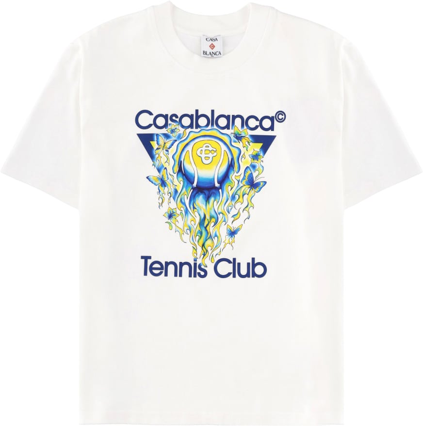 Casablanca "TENNIS CLUB" T-SHIRT Wit