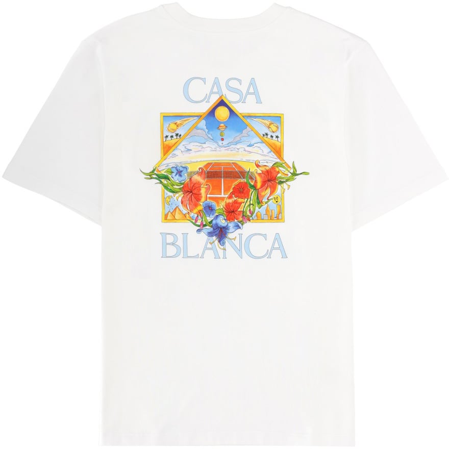 Casablanca T-SHIRT WITH PRINT Wit