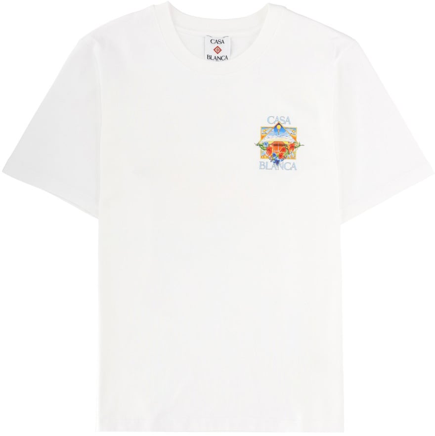 Casablanca T-SHIRT WITH PRINT Wit
