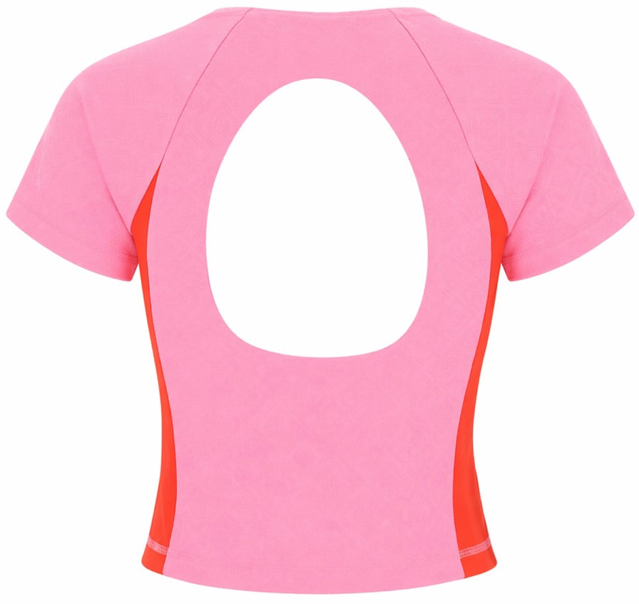 Casablanca TOP CON MONOGRAM Roze