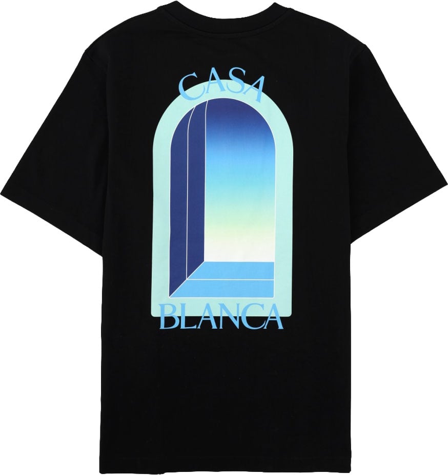 Casablanca T-SHIRT CON STAMPA Zwart