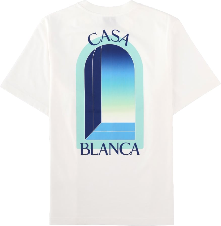Casablanca T-SHIRT CON STAMPA Wit