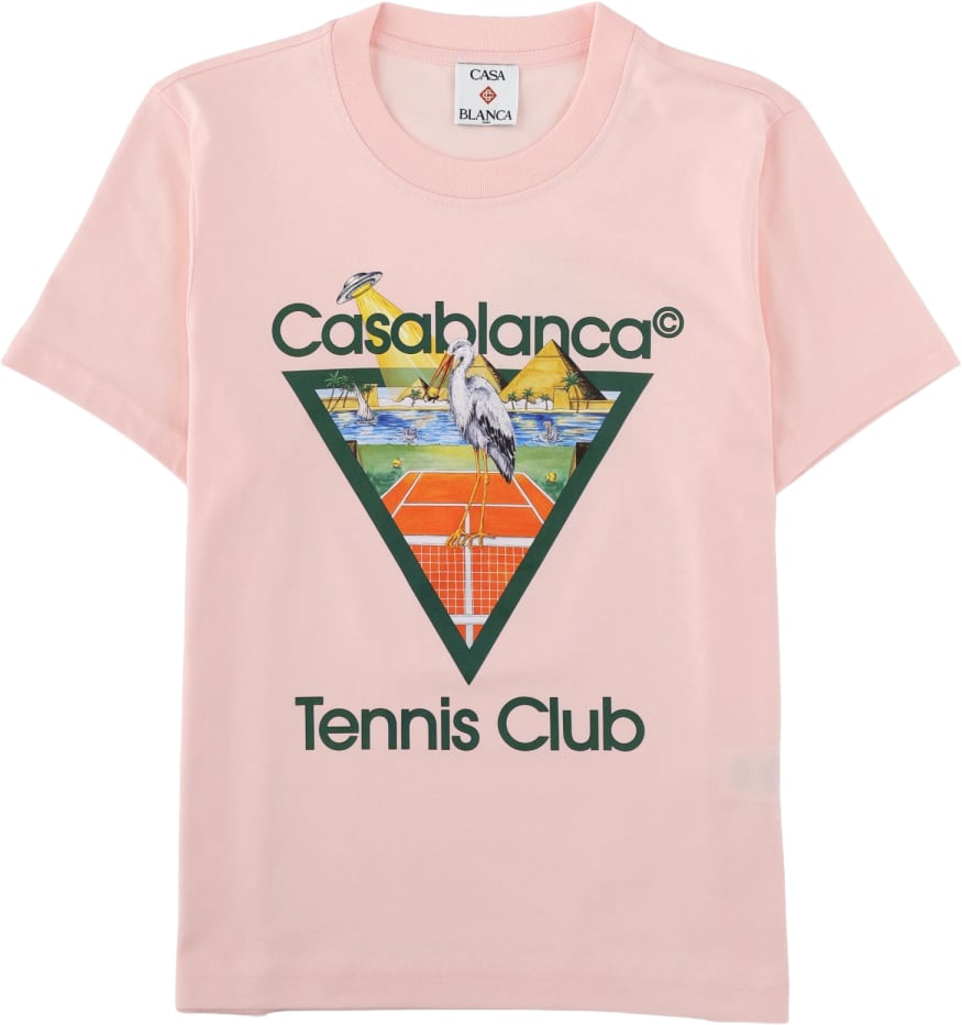 Casablanca T-SHIRT "PYRAMID ABDUCTION" Roze