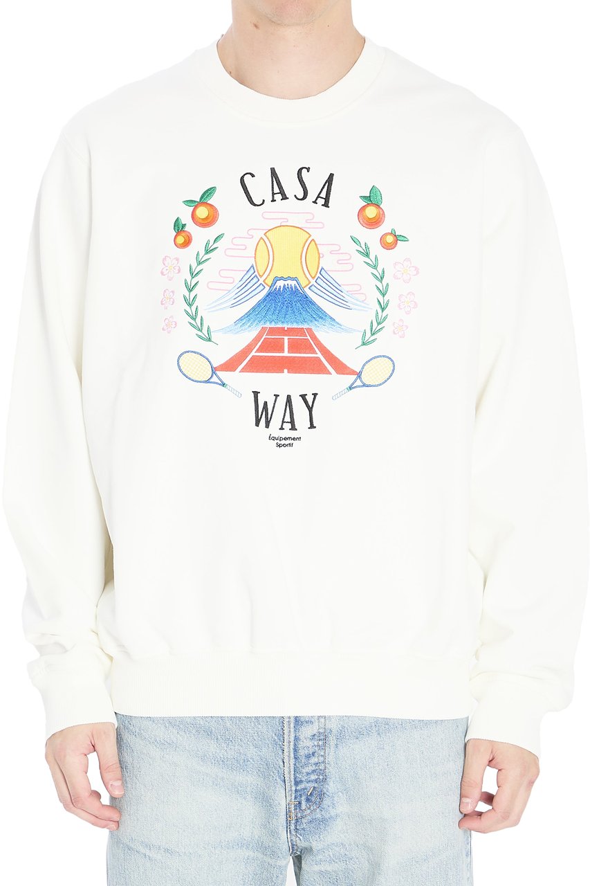 Casablanca Casa Way Mountain sweatshirt Wit