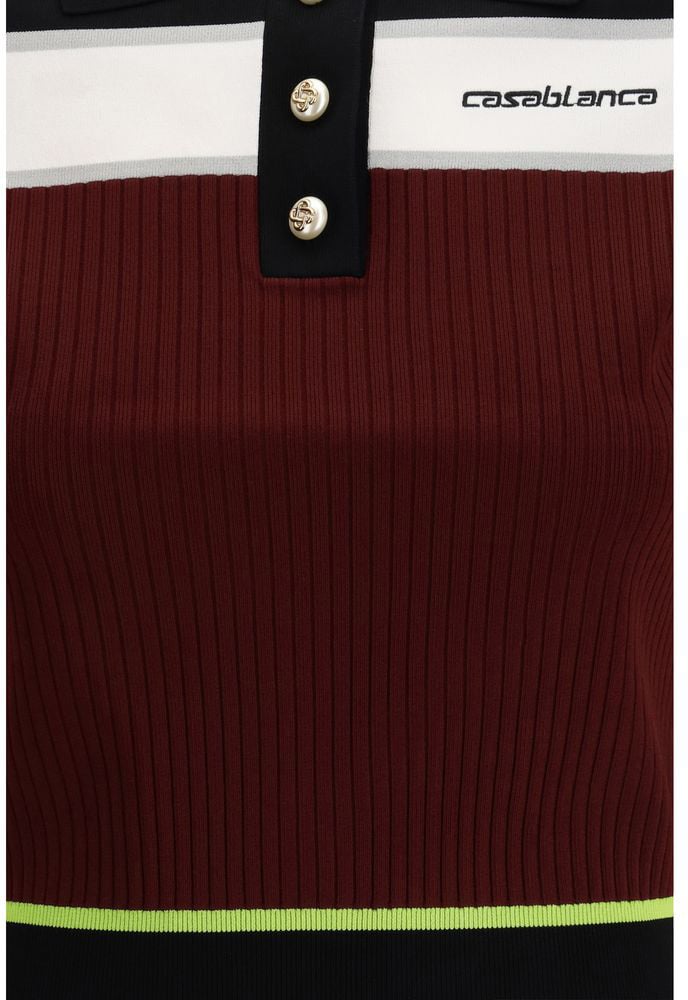 Casablanca Casablanca Multicolor Viscose Polo Shirt Divers