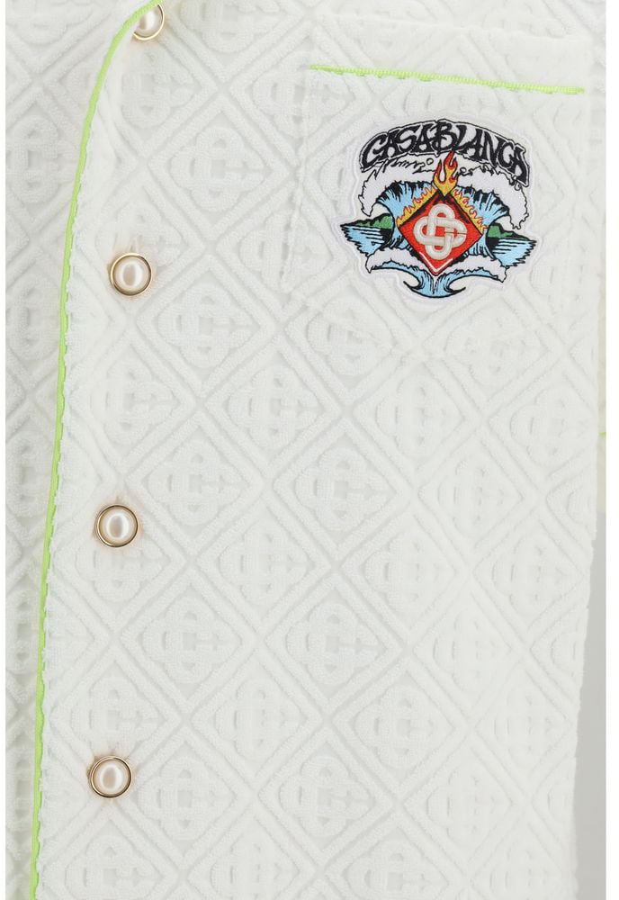 Casablanca White Cotton Dress Shirt Wit