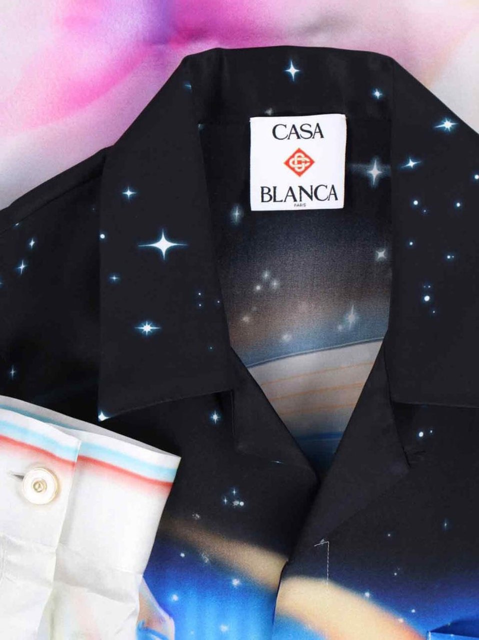 Casablanca Printed Silk Shirt – Multicolor Divers