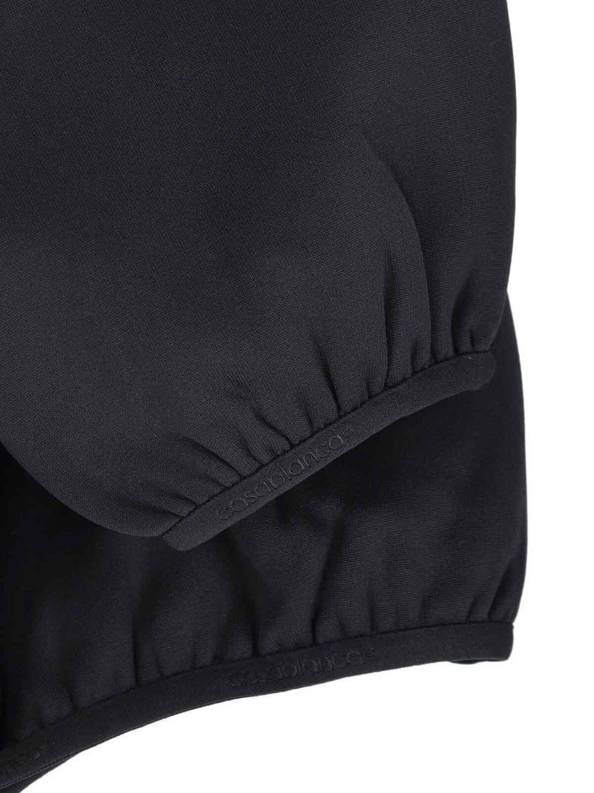 Casablanca Classic Black Sweater With Round Neckline And Timeless Fit Zwart