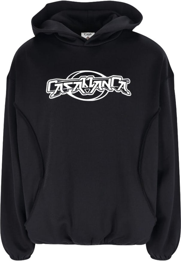 Casablanca Classic Black Sweater With Round Neckline And Timeless Fit Zwart