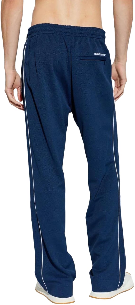 Casablanca Heren Round Pique Track Pants Blauw Blauw