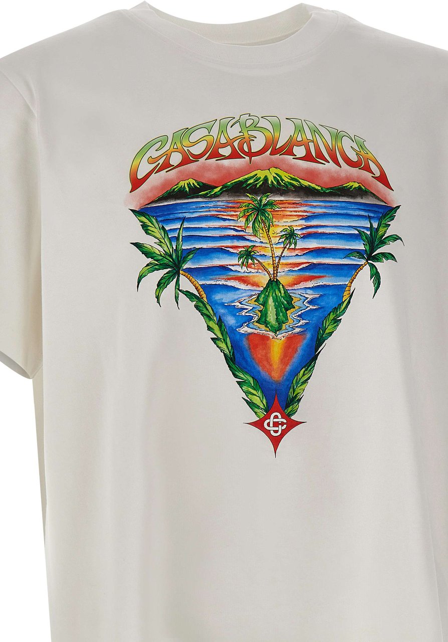Casablanca T-Shirts And Polos White Wit