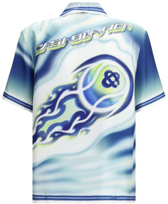 Casablanca Multicolor Silk Dress Shirt Divers