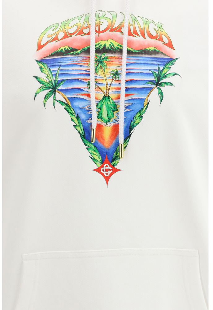 Casablanca Casablanca White Cotton Sweatshirt Wit