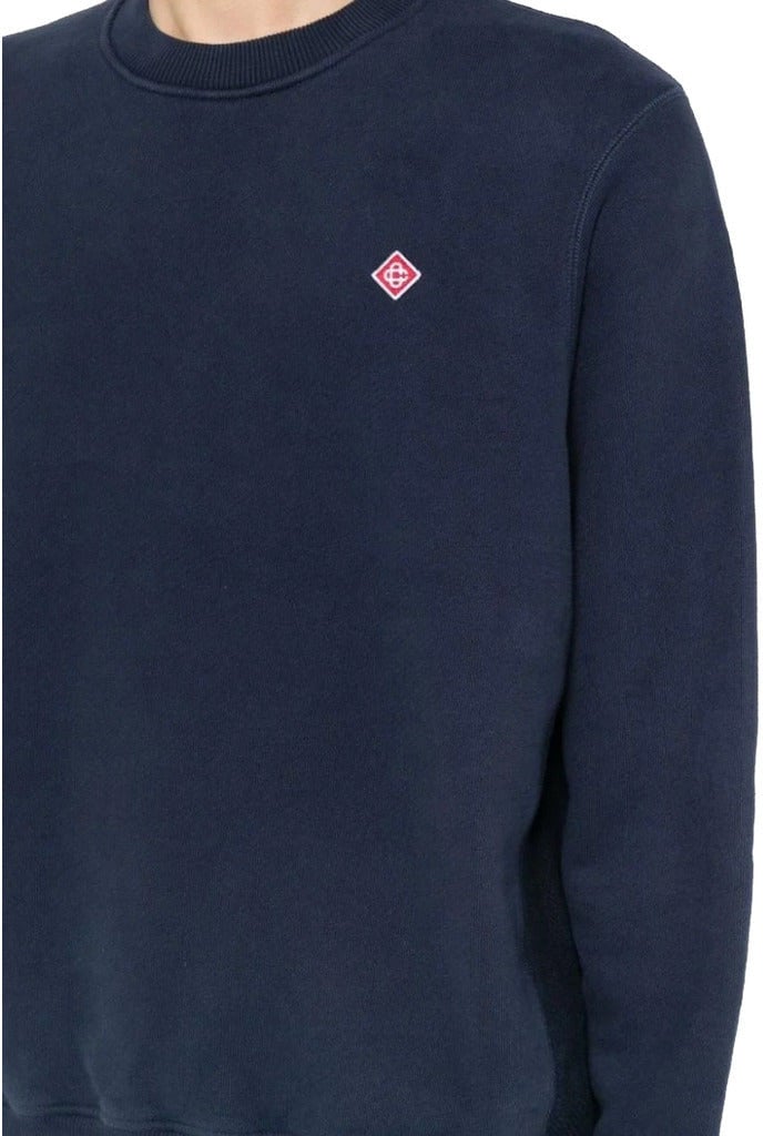 Casablanca Casablanca Cotton Sweatshirt Navy Blauw