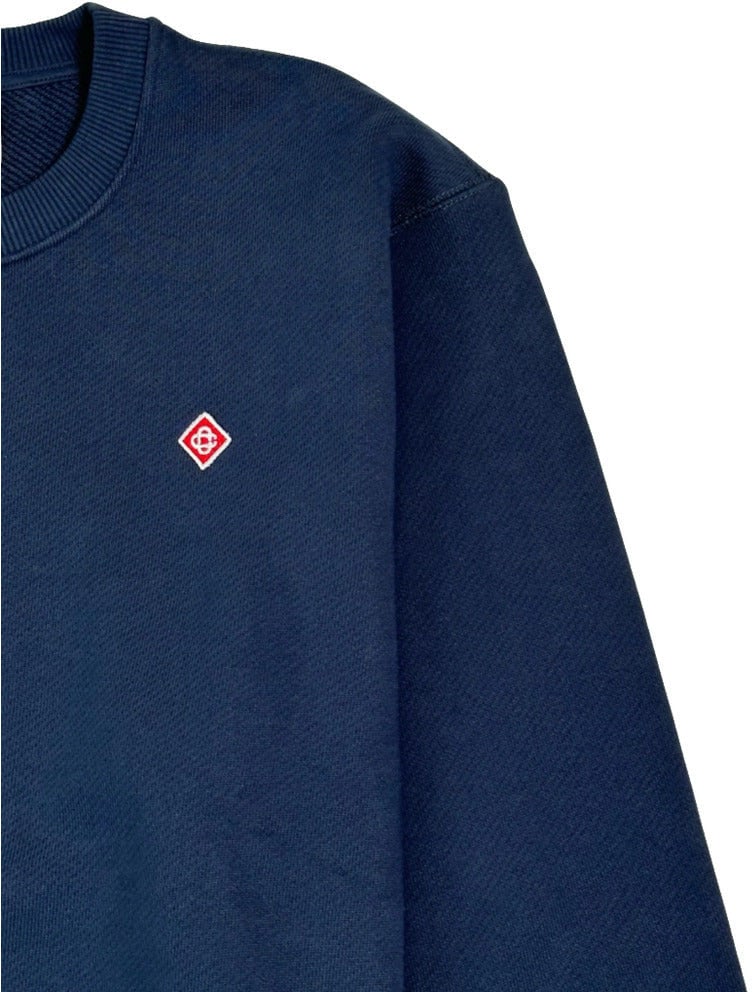 Casablanca Casablanca Cotton Sweatshirt Navy Blauw