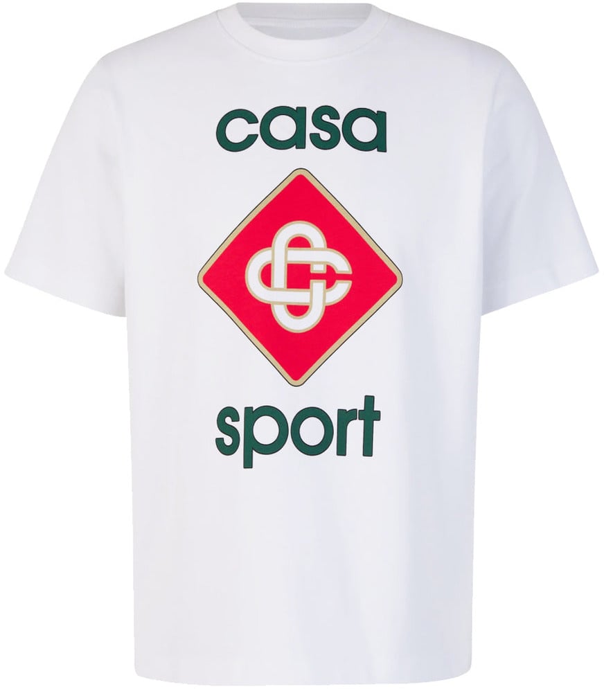 Casablanca T-shirt Tennis Club Wit