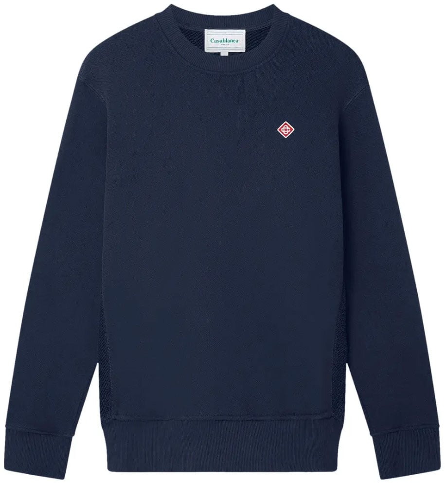 Casablanca lounge crew logo sweatshirt Blauw
