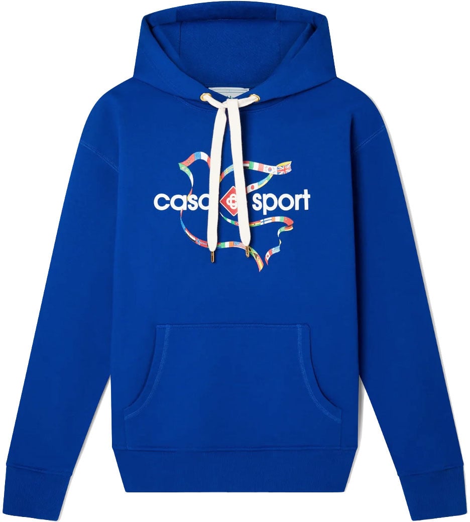 Casablanca drapeau de collombes printed Blauw