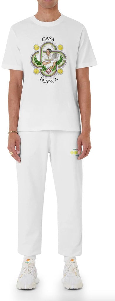 Casablanca T-shirt Tennis Club Wit
