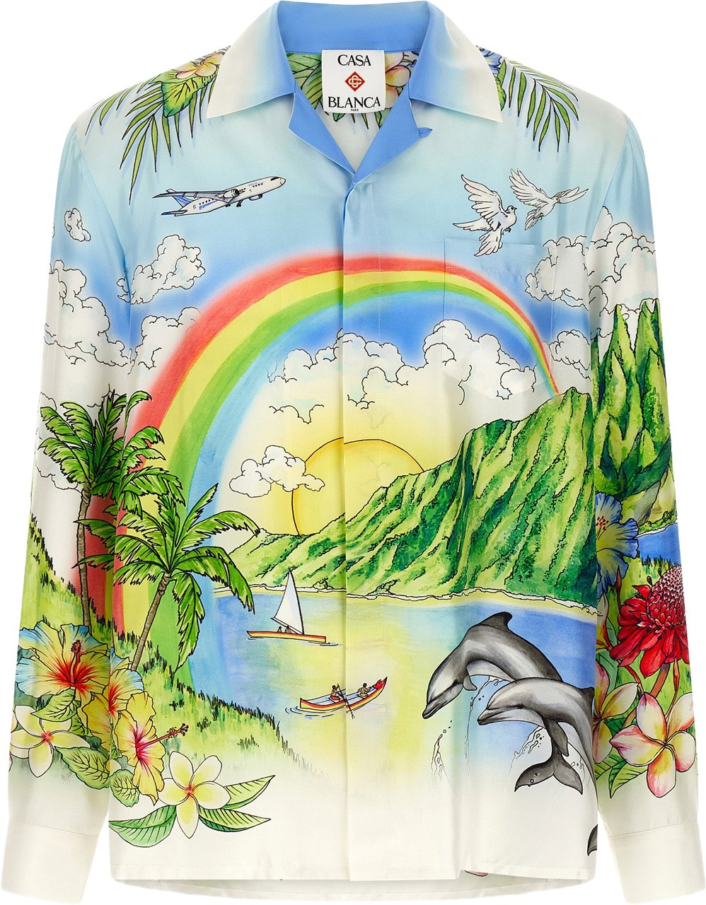 Casablanca "Aloha" Shirt Multicolor Divers